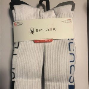 Spyder Absorb Tek Crew Socks 5 pair Men’s